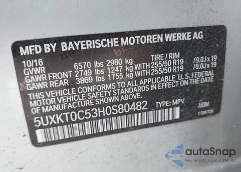 2017 BMW X5 xDrive40E Iperformance from USA, damaged, VIN 5UXKT0C53H0S80482